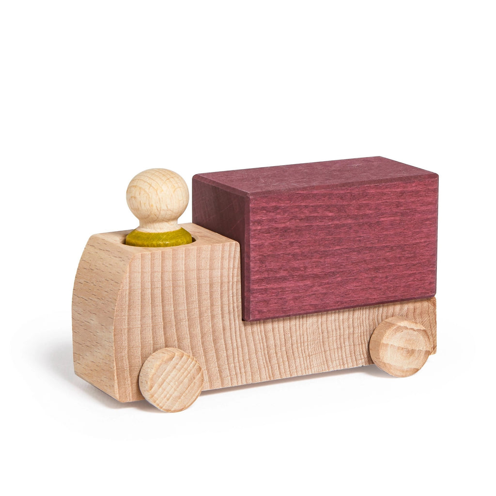 Lubulona Plum Truck with lime figure
