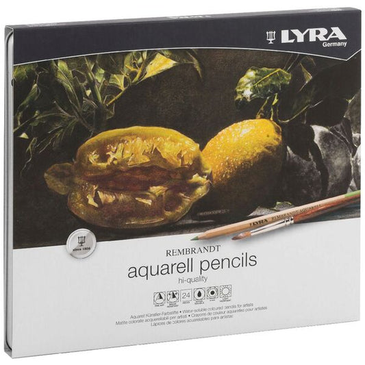 Lyra Pencils Rembrandt Aquarelle 24 Watercolour in Tin