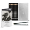 Lyra Art Design Set of 12 Graphite Pencils 6B-4H in Tin