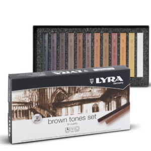 Lyra Polycrayon Pastels 12 Brown Tones