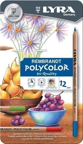 Lyra Pencils Rembrandt Polycolour 12 in Tin