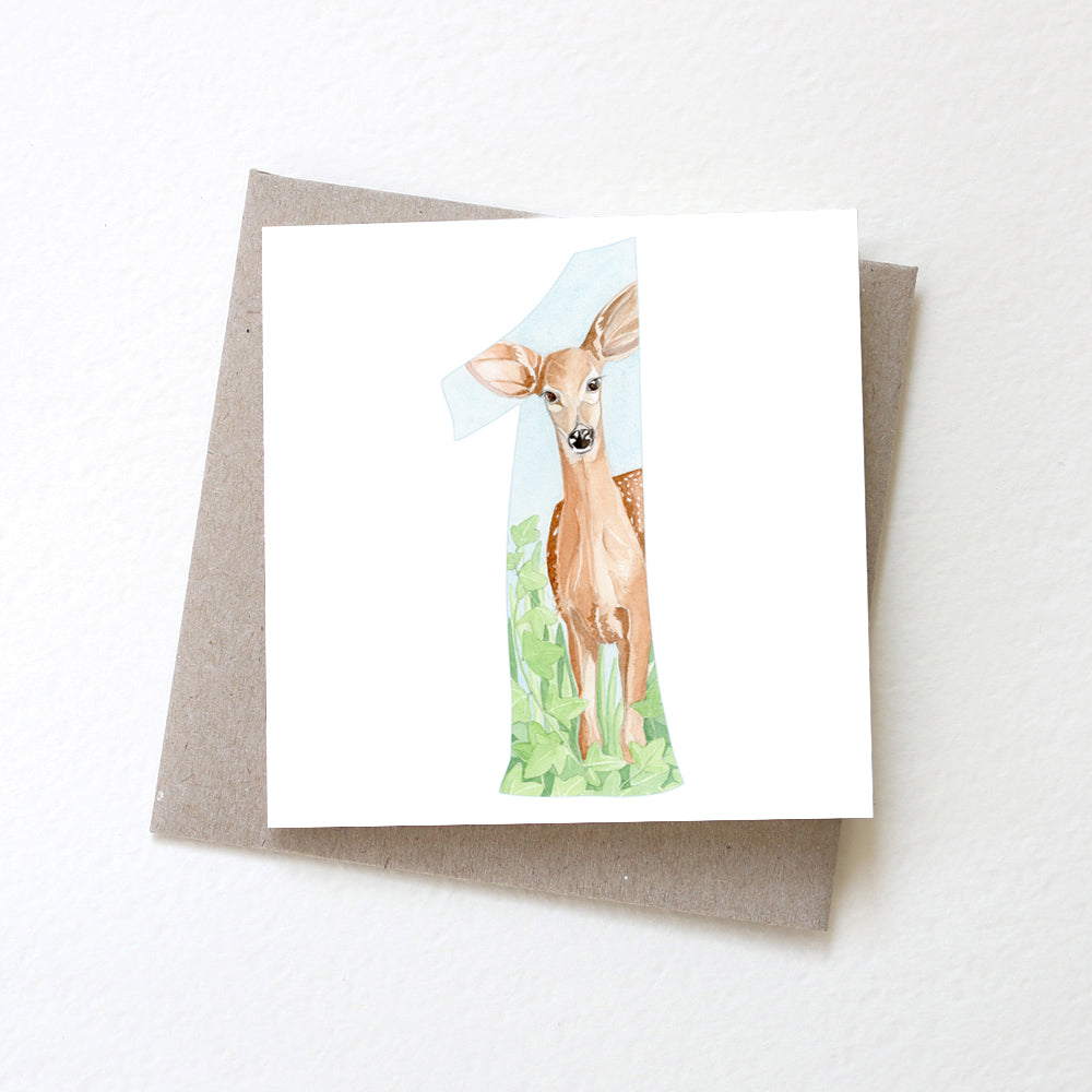 Birthday Card 1 Deer