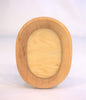 Artisan Hand Carved Wooden Postcard Frame A6 Oval