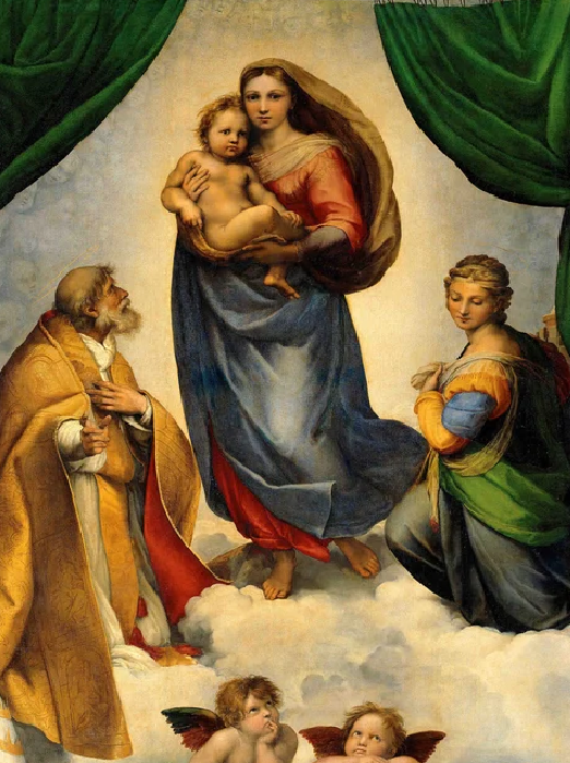 The Sistine Madonna by Raphael (Print)