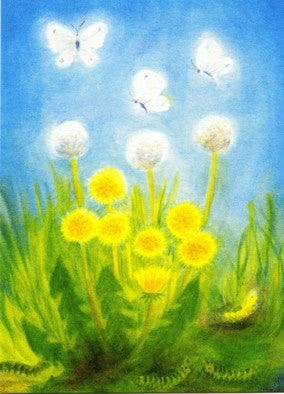 Postcard Caterpillars and Butterflies