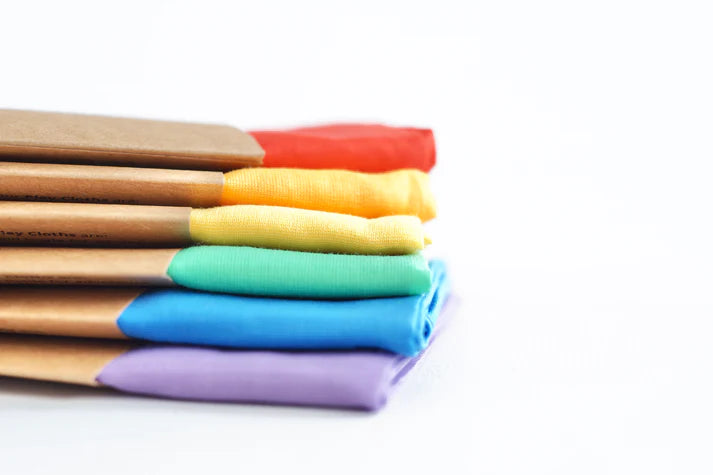 Laura's Play Cotton Set of 6 Rainbow 50 x 50 cm