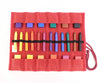 Sedulus crayon case for 12 stick and block crayons, unfilled red.