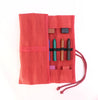 Sedulus crayon case for 12 stick and block crayons, unfilled red.