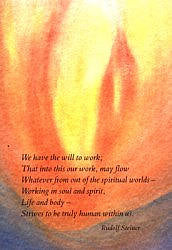 Postcards Verses & Mediation from Rudolf Steiner