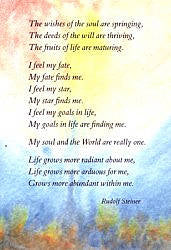 Postcards Verses & Mediation from Rudolf Steiner