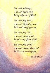 Postcards Verses & Mediation from Rudolf Steiner
