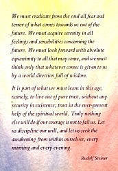 Postcards Verses & Mediation from Rudolf Steiner