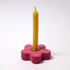 Grimm's Candle Holder Pink Flower