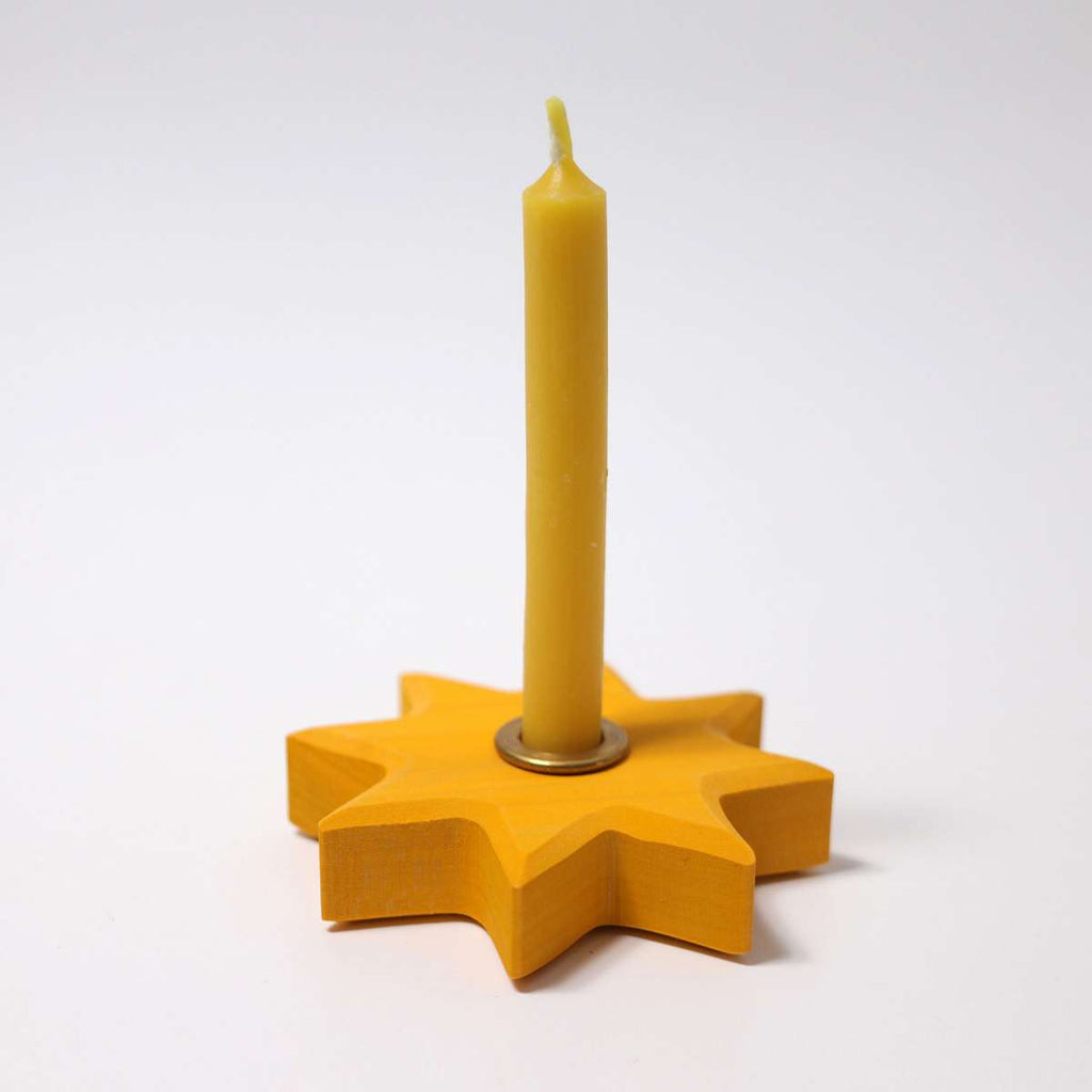 Grimm's Candle Holder Yellow Star