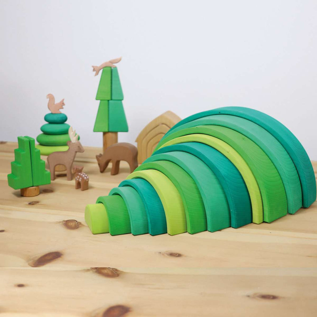 Grimm's Large Rainbow Forest Green (Was $165.00 Now $82.00 over 50% saving)