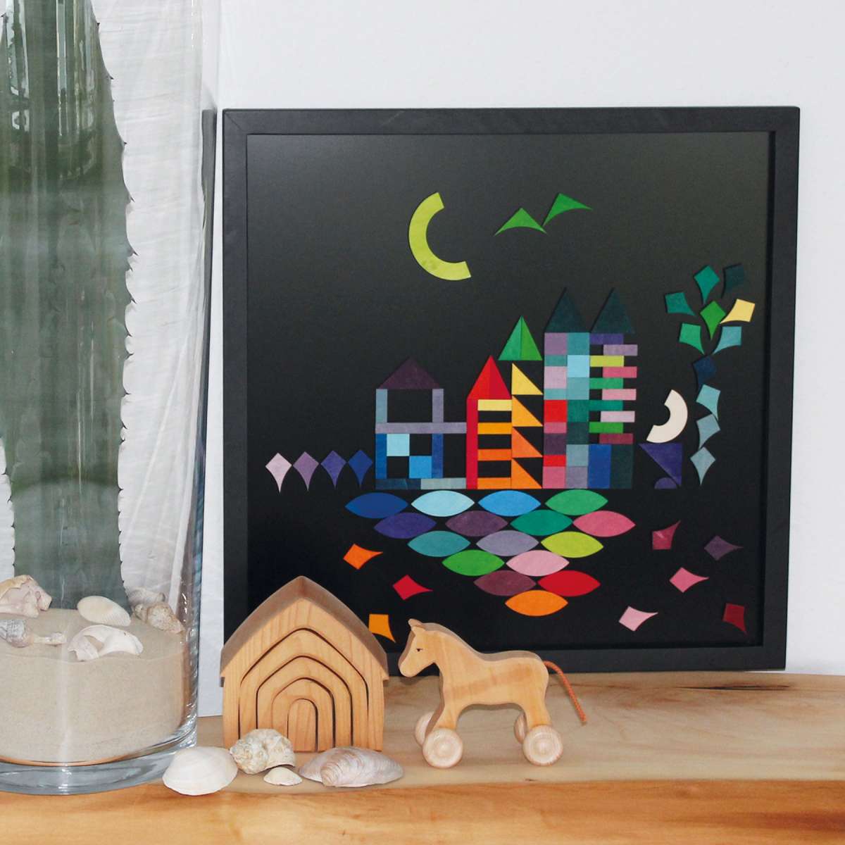 Grimm's Magnetic Board Black 50x50 cm