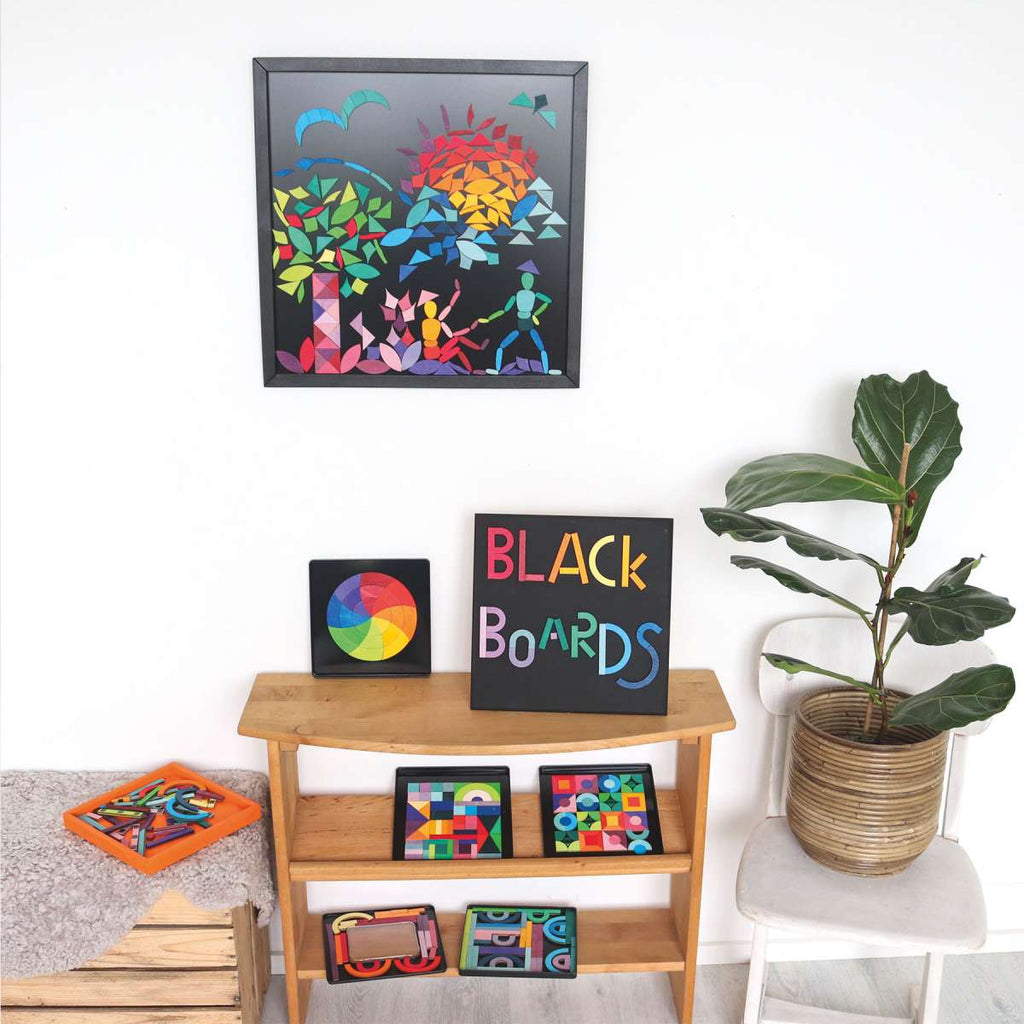Grimm's Magnetic Board Black 50x50 cm