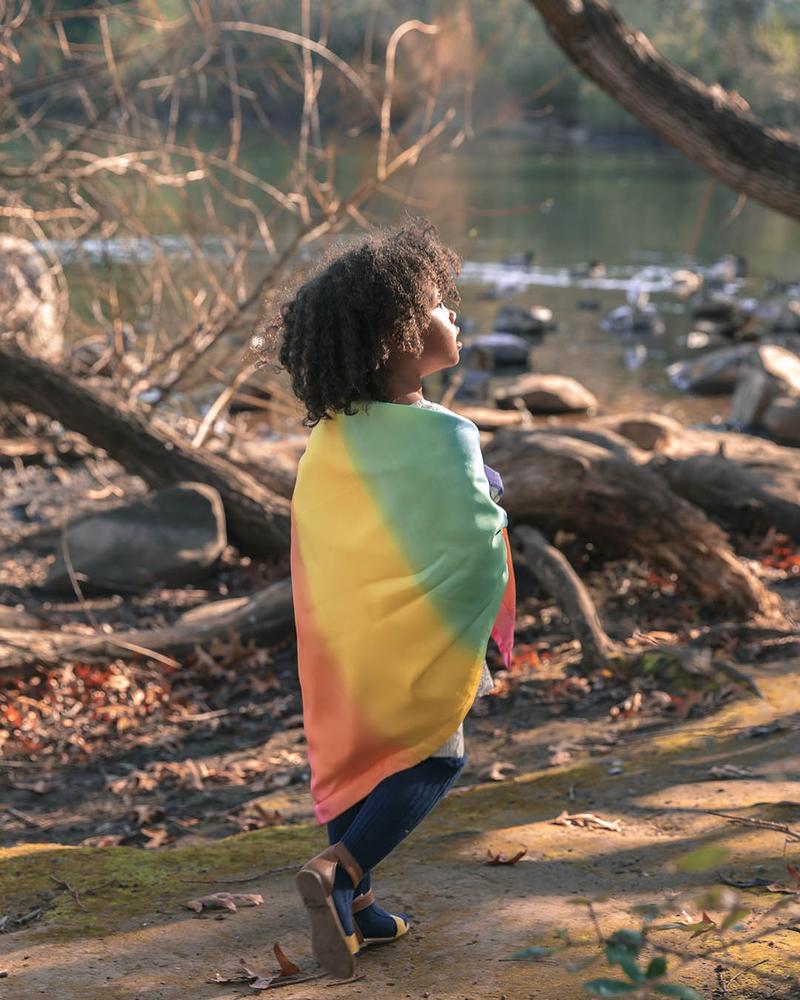Sarah's Silks Blanket Rainbow