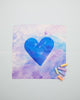 Sarah's Silks Mini Playsilk Heart Print Blue