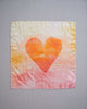 Sarah's Silks Mini Playsilk Heart Print Orange