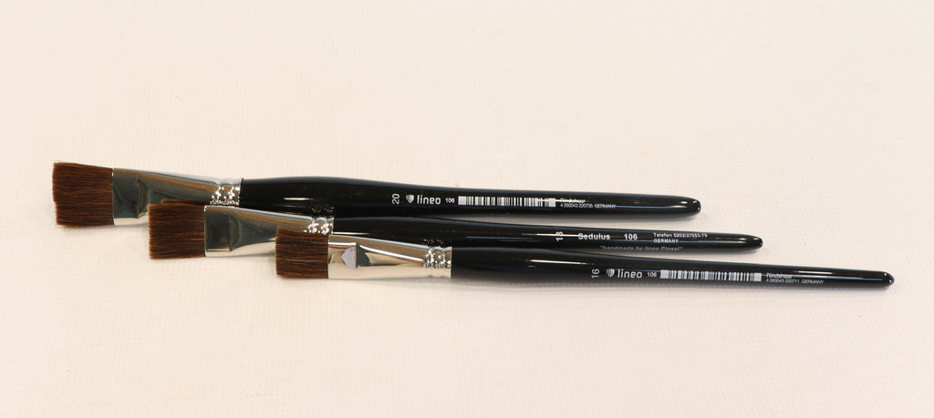 Sedulus premium painting brush flat, Silver Ferrule, 20mm