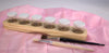 Sedulus Artisan Wooden Paint Jar Holder 6 holes with Glass Jars