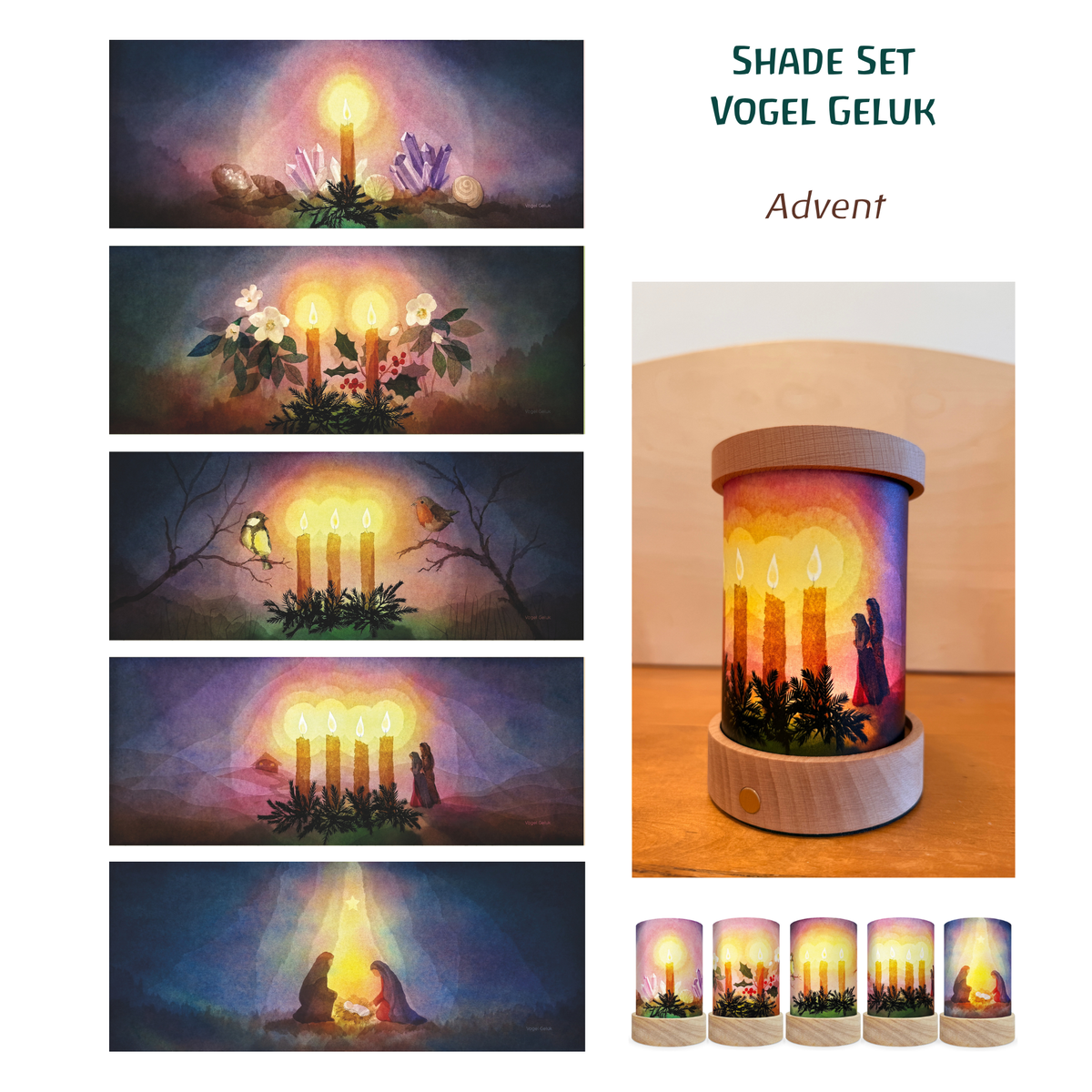 Toverlux Shades Vogel Geluk Advent