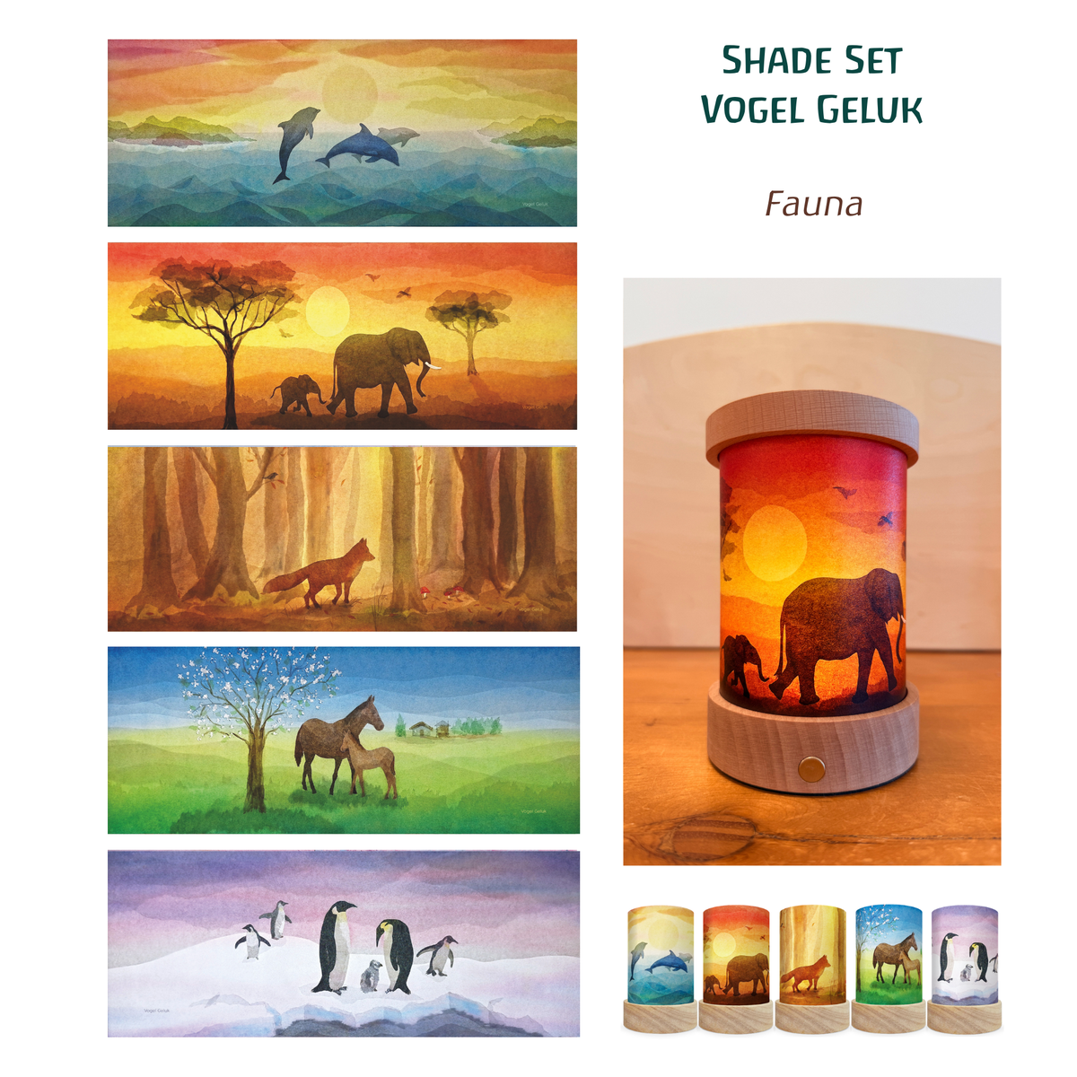 Toverlux Shades Vogel Geluk Fauna