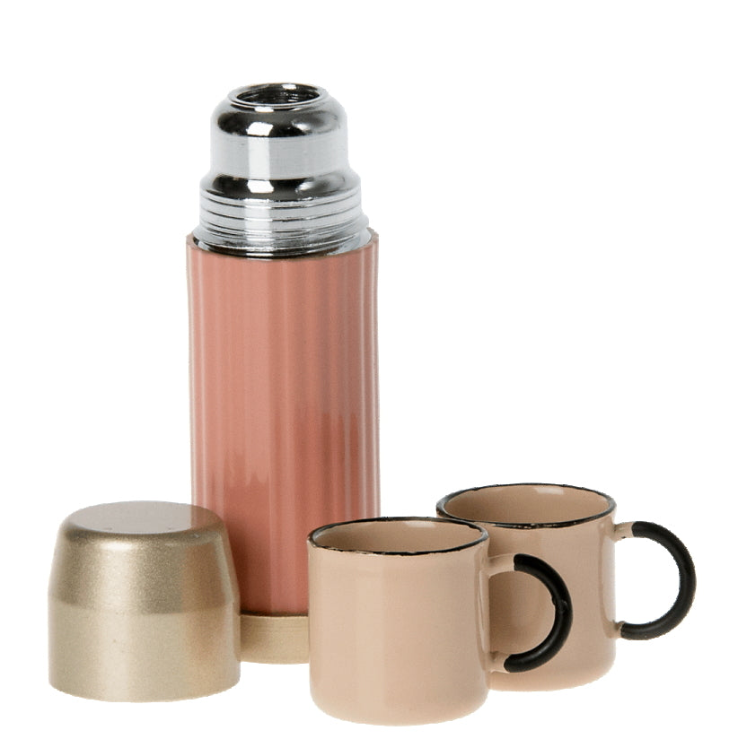 Maileg Thermos & Cup Coral