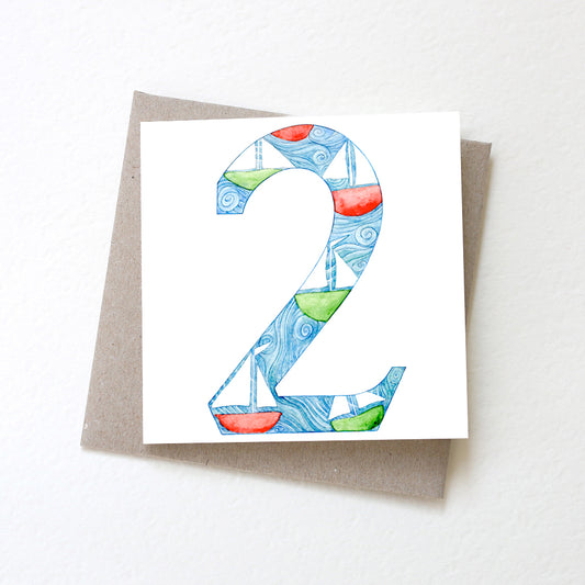 Birthday Card 2 Toy Boats