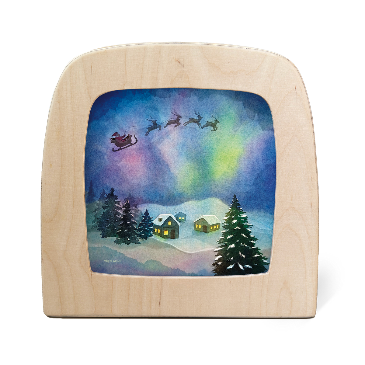 Toverlux Silhouette Vogel Geluk Aurora Sleighride