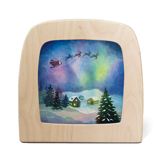 Toverlux Silhouette Vogel Geluk Aurora Sleighride