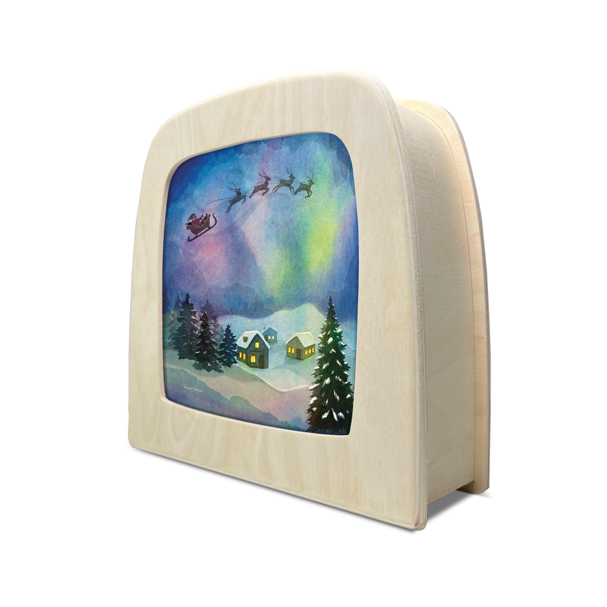 Toverlux Silhouette Vogel Geluk Aurora Sleighride
