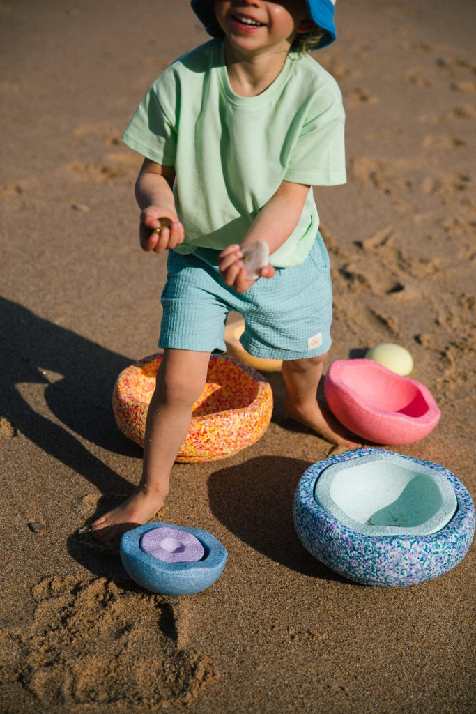A Stapelstein Summer Pastel Rainbow Set, SALE 34% OFF - vendor-unknown - Honeybee Toys