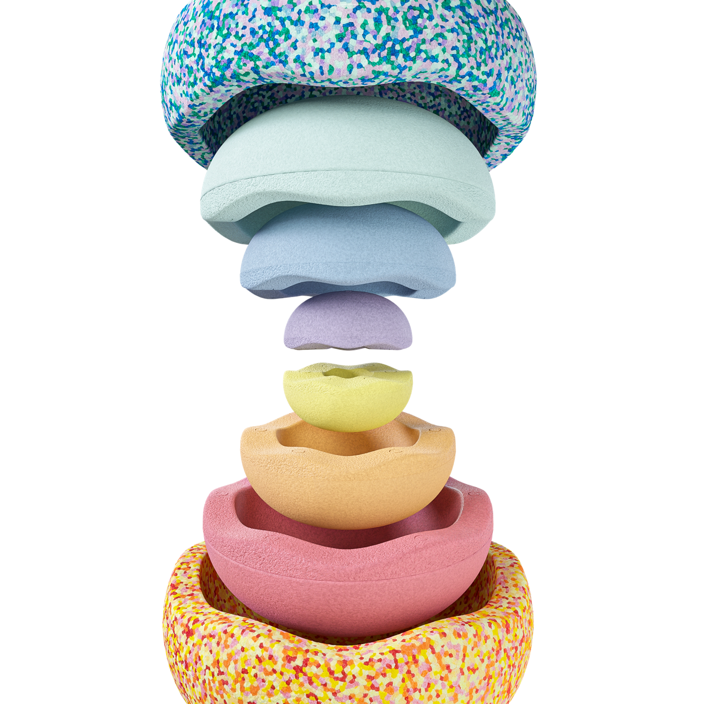 A Stapelstein Summer Pastel Rainbow Set, SALE 34% OFF - vendor-unknown - Honeybee Toys