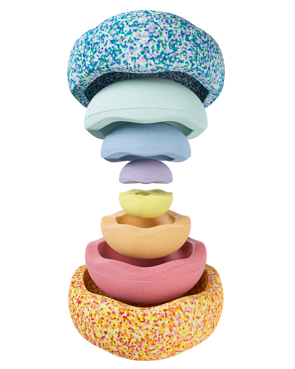 A Stapelstein Summer Pastel Rainbow Set, SALE 34% OFF