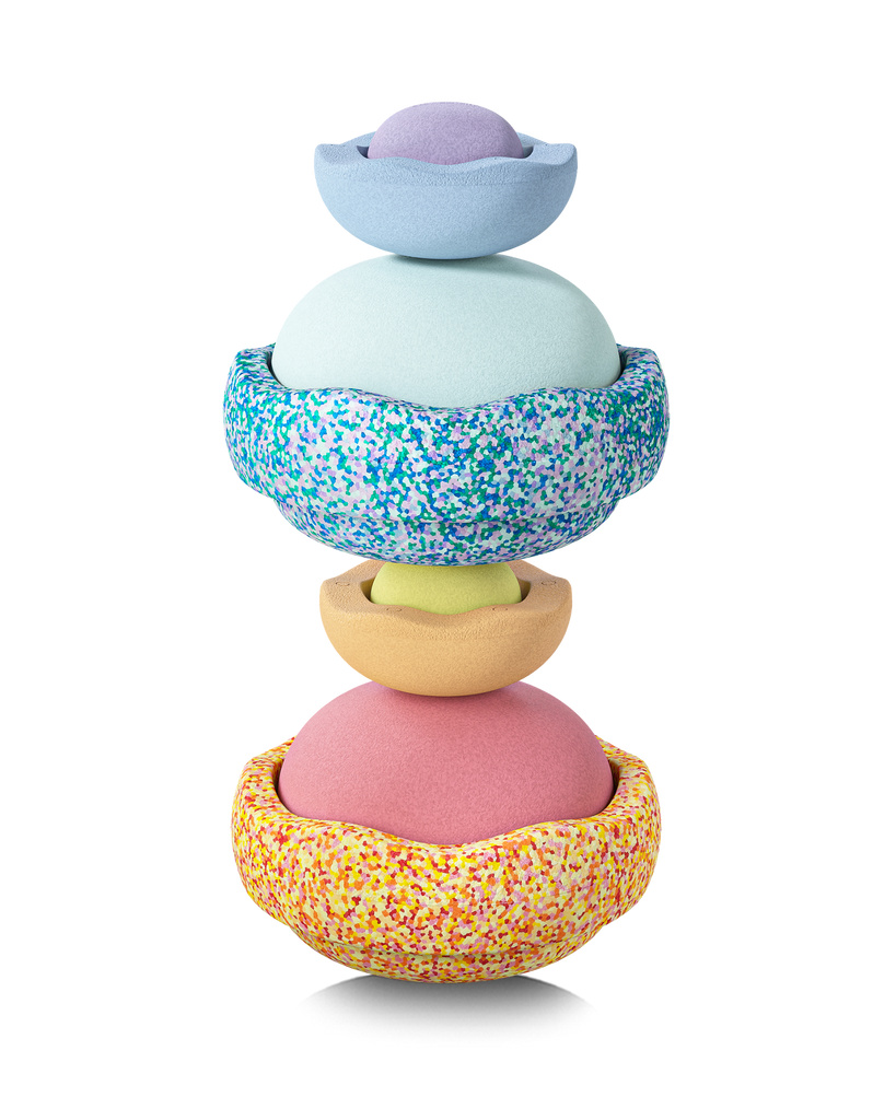 A Stapelstein Summer Pastel Rainbow Set, SALE 34% OFF - vendor-unknown - Honeybee Toys