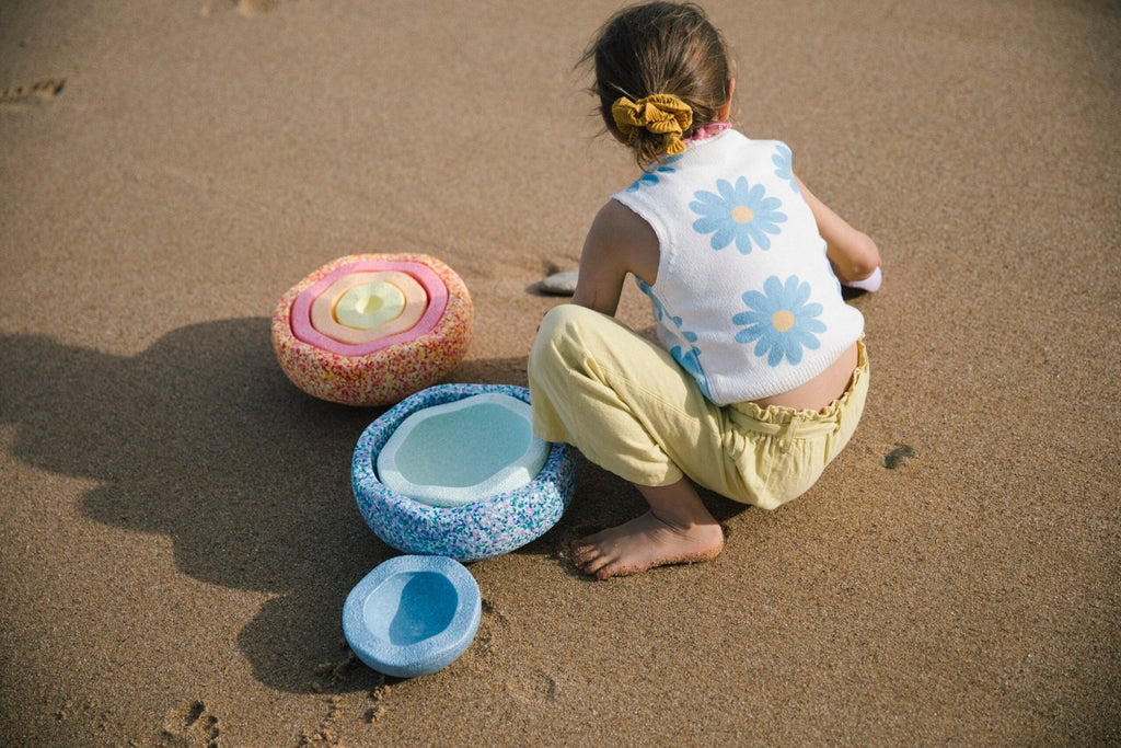 A Stapelstein Summer Pastel Rainbow Set, SALE 34% OFF - vendor-unknown - Honeybee Toys