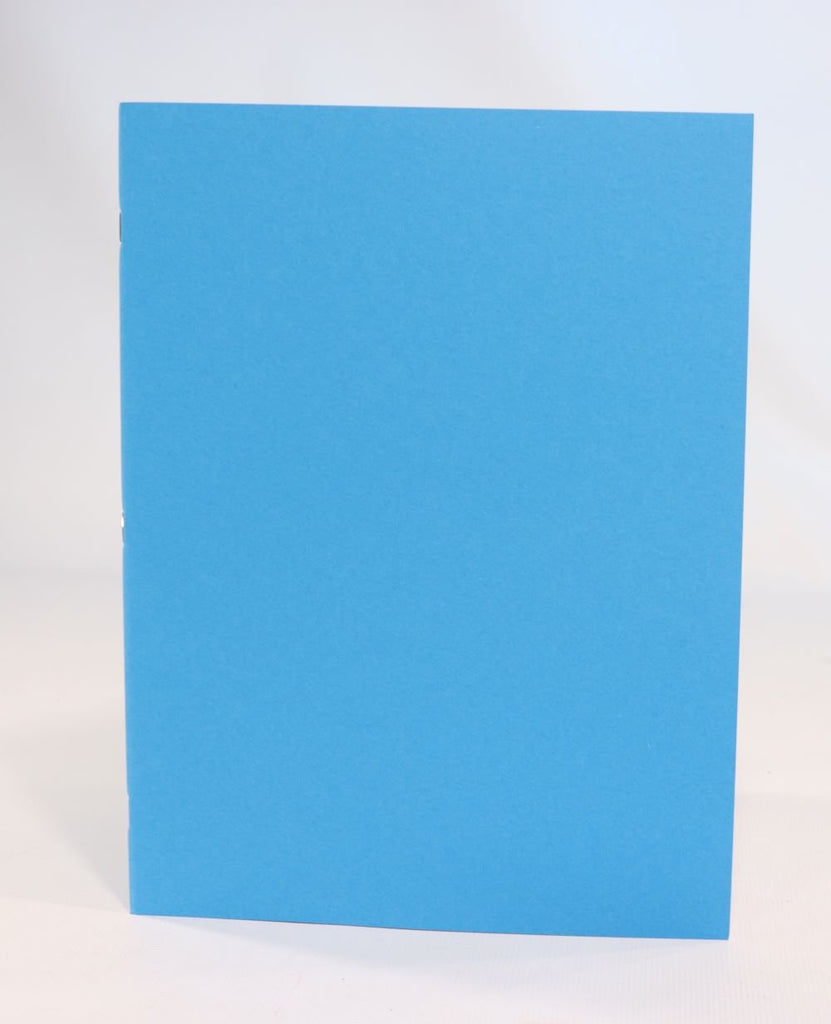 A4 Main Lesson Book, Portrait Blank, Light cover/90gsm pages, Blue 32 pages - vendor-unknown - Honeybee Toys