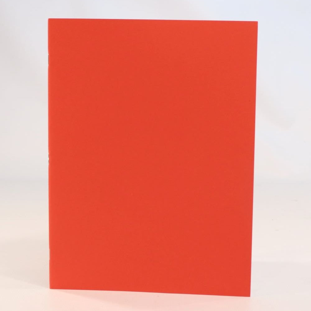 A4 Main Lesson Book, Portrait Blank, Light cover/90gsm pages, Red 32 pages - vendor-unknown - Honeybee Toys