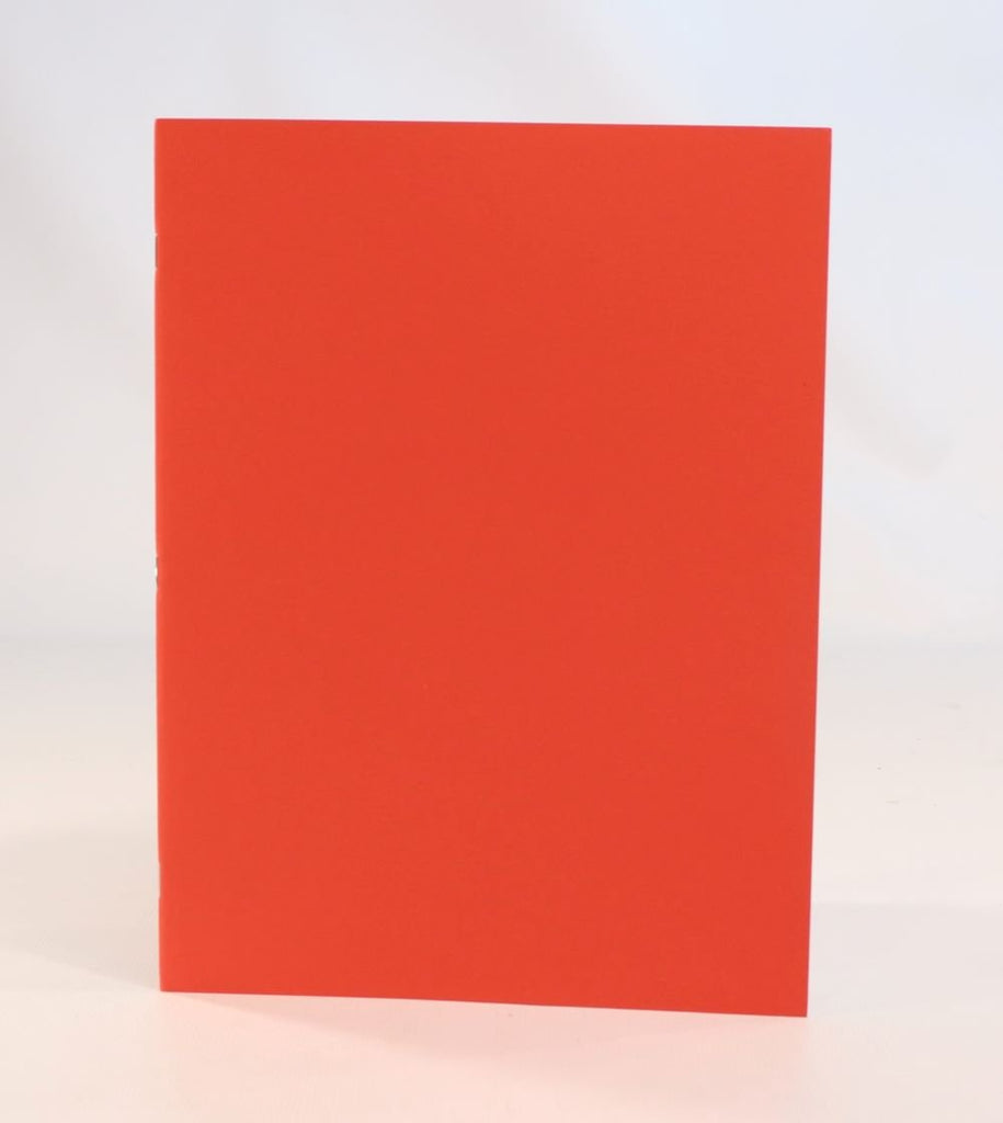 A4 Main Lesson Book, Portrait Blank, Light cover/90gsm pages, Red 32 pages - vendor-unknown - Honeybee Toys