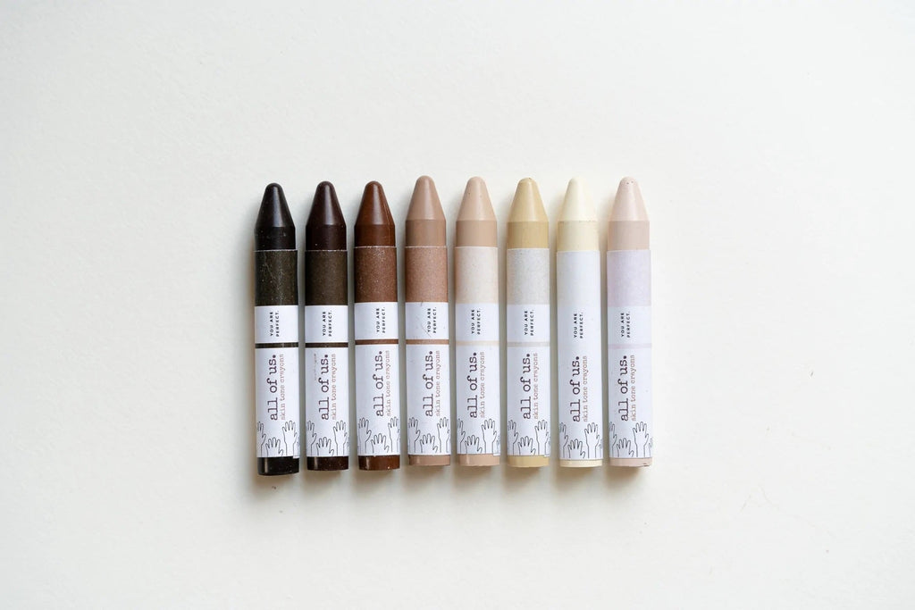 All of Us Skintone Beeswax Crayons Sticks - vendor-unknown - Honeybee Toys