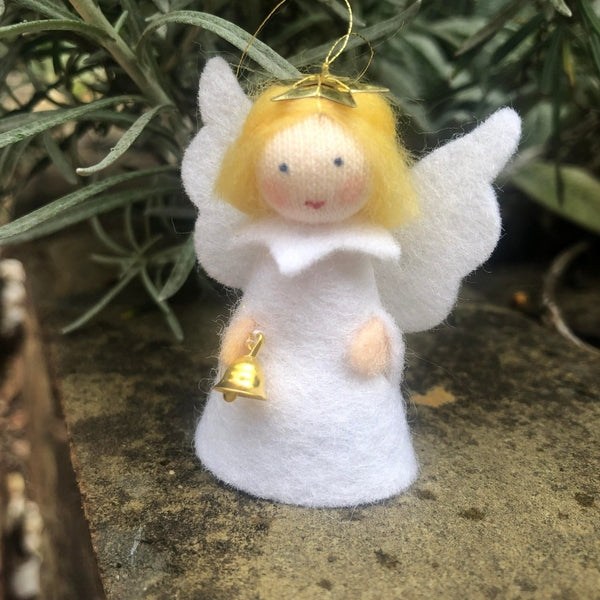 Ambrosius Christmas Angel w Bell (hanging decoration)