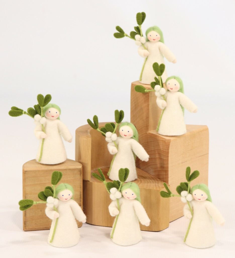 Ambrosius Christmas Decoration Mistletoe Girl - vendor-unknown - Honeybee Toys