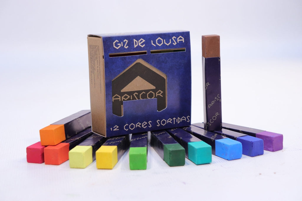 Apiscor 12 Rainbow Chalk - vendor-unknown - Honeybee Toys