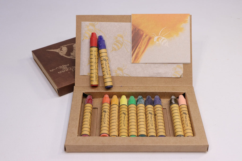 Apiscor 12 Stick Crayons Assortment - vendor-unknown - Honeybee Toys