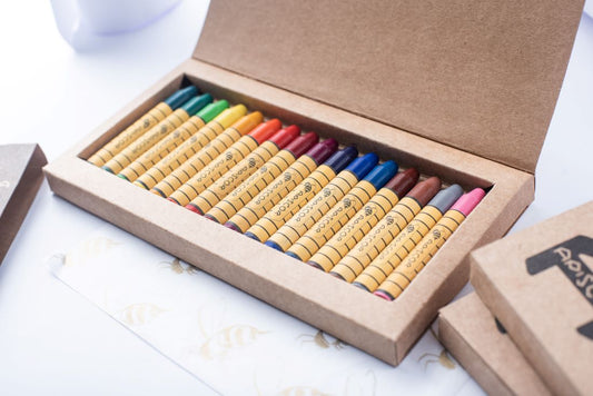 Apiscor Beeswax Crayons, Stick 16 - vendor-unknown - Honeybee Toys