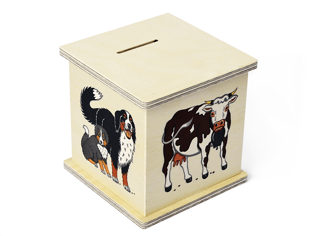Atelier Fischer Moneybox Farm Animals B - vendor-unknown - Honeybee Toys