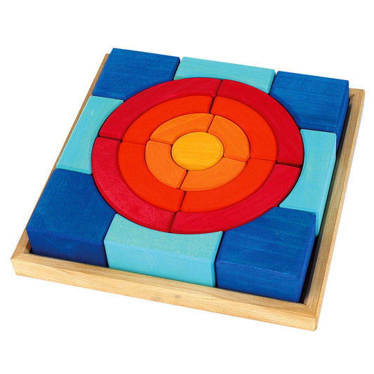 Bauspiel Building Puzzle Circle - vendor-unknown - Honeybee Toys