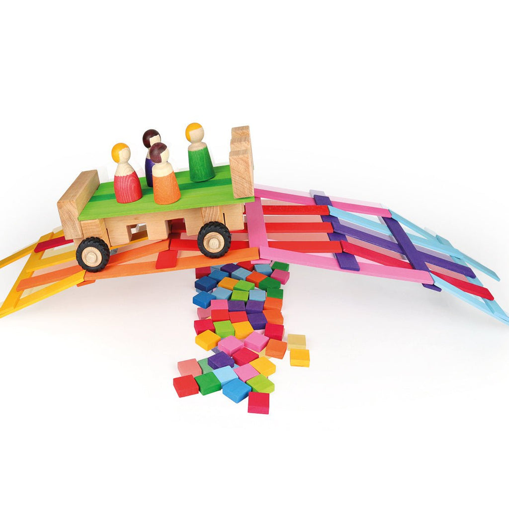 Bauspiel Combi Box 85 pieces - vendor-unknown - Honeybee Toys